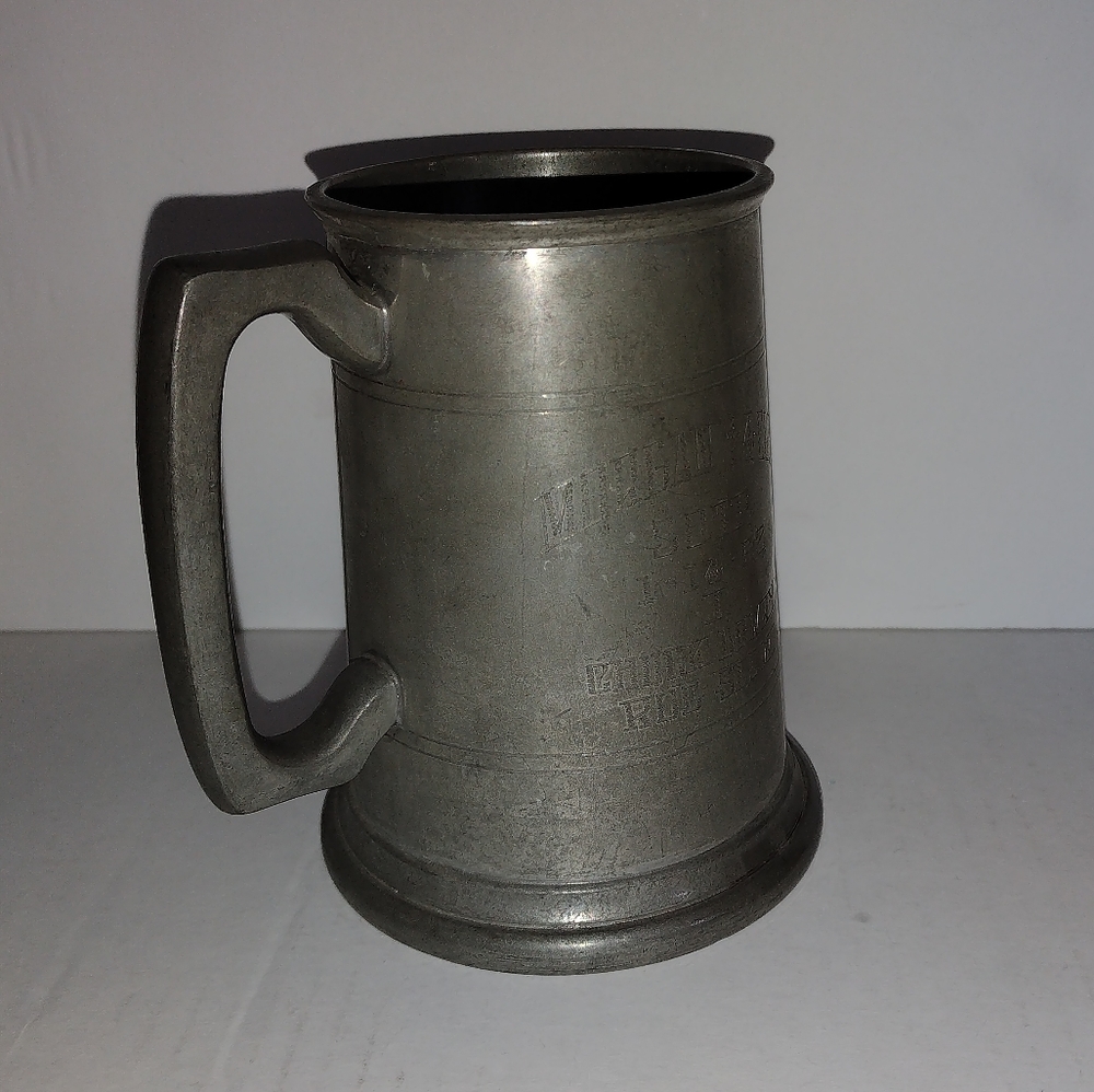 Pewter Vintage Made in Sheffield England Mug, English Silver Pewter Mug